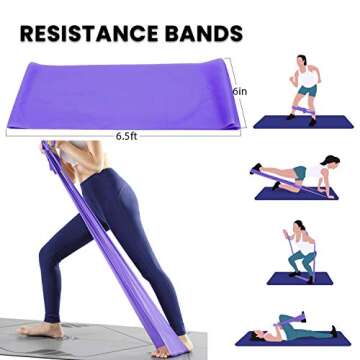 DALV 11-Piece Beginner Yoga Set for Home Fitness