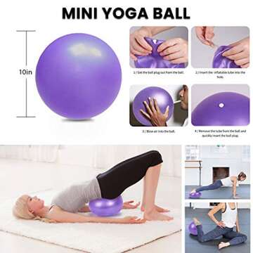 DALV 11-Piece Beginner Yoga Set for Home Fitness