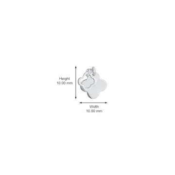 Elegant Vanbelle Clover Charm Necklace - Handmade Silver Jewelry