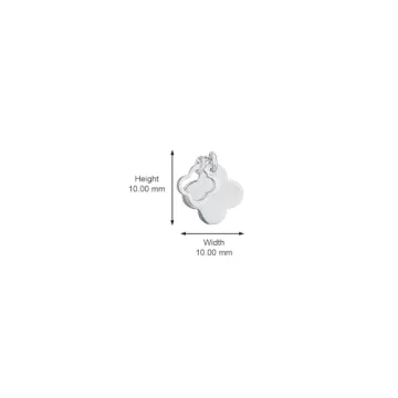 Elegant Vanbelle Clover Charm Necklace - Handmade Silver Jewelry