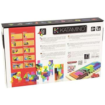 Katamino | The Original Wooden Color Shape Pattern Puzzle Game for Ages 6+ | 1 to 2 Players | 10 Minutes