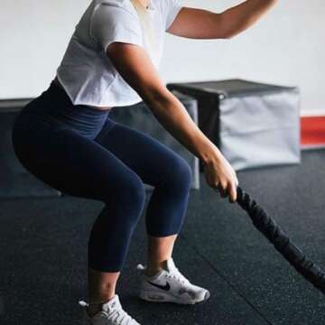 GAYHAY High Waisted Capri Leggings for Women - Soft Slim Yoga Pants for Running Cycling Workout