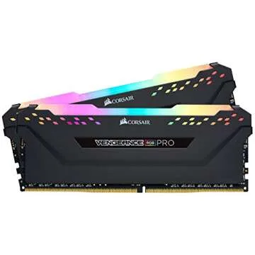 Corsair CMW32GX4M2C3466C16 Vengeance RGB Pro 32GB (2x16GB) DDR4 3466 (PC4-27700) C16 Desktop Memory Black