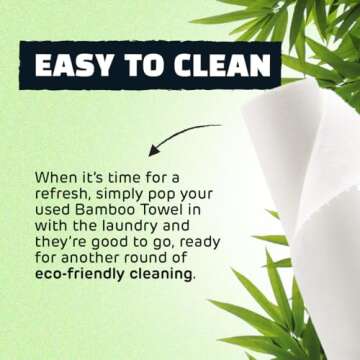 Ecoegg Re-Usable Bamboo Towels, White by Ecoegg