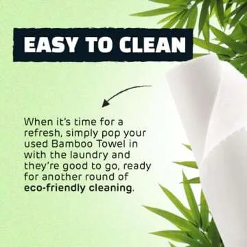 Ecoegg Re-Usable Bamboo Towels, White by Ecoegg