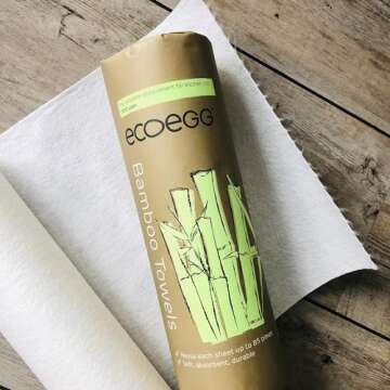 Ecoegg Re-Usable Bamboo Towels, White by Ecoegg