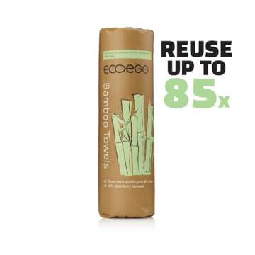 Ecoegg Re-Usable Bamboo Towels, White by Ecoegg