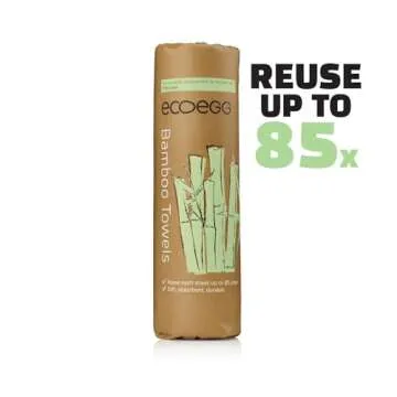Ecoegg Re-Usable Bamboo Towels, White by Ecoegg