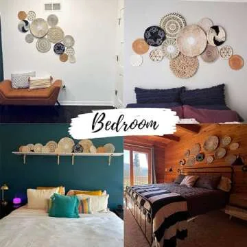 ChicnChill Handmade Wall Baskets for Boho Decor