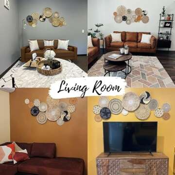 ChicnChill Handmade Wall Baskets for Boho Decor