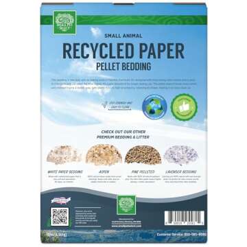 Small Pet Select- Small Animal Pelleted Paper Bedding for Rabbits, Guinea Pigs, and Other Small Animals, 10lb