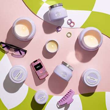 Capri Blue Volcano Scented Candles - Luxury Glass Jar Candles for Home Scented with Tropical Fruit & Sugared Citrus - Soy Wax Blend - Capri Blue Volcano - Digital Lavender Color (19 oz)