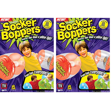 Socker Boppers Inflatable Boxing Pillows - Clear Boppers for Active Fun, Safe Play, Great Gift