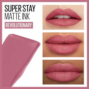Maybelline Super Stay Matte Ink Liquid Lipstick - Up to 16H Wear, Light Mauve Pink, 1 Count
