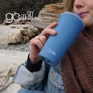 GoSili Eco-Friendly Silicone Straw Tumbler 16oz