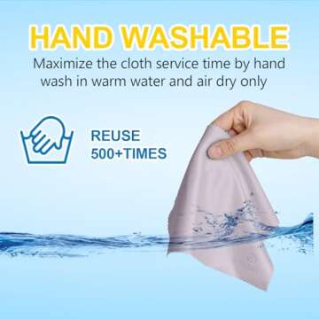 SmoTecQ 12 Pack Assorted Colors Microfiber Cleaning Cloths - Safe and Effective Cleans Lenses, Glasses, Screens, Cameras, Eyeglasses, Cell Phone, LCD TV Screens and More (6X7)