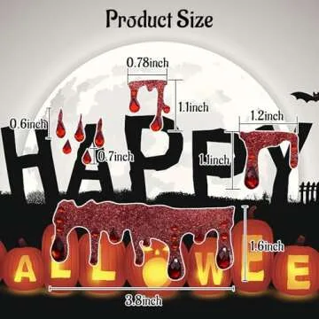 2 Packs Vampire Face Jewels for Halloween and Festivals