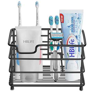 HBlife Large Electric Toothbrush Holders - Stylish Bathroom Organizer