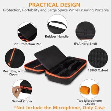 JBL Wireless Microphone Case - Dual System, Orange