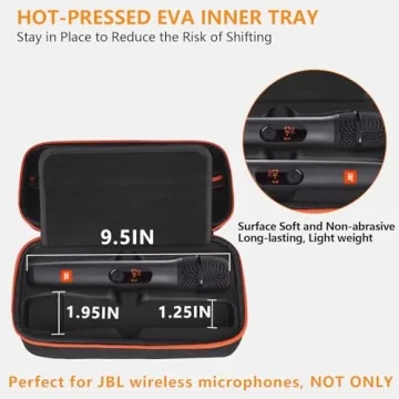 JBL Wireless Microphone Case - Dual System, Orange