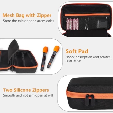 JBL Wireless Microphone Case - Dual System, Orange