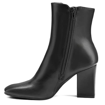 mysoft GoGo Boots - Stylish Square Toe Ankle Booties