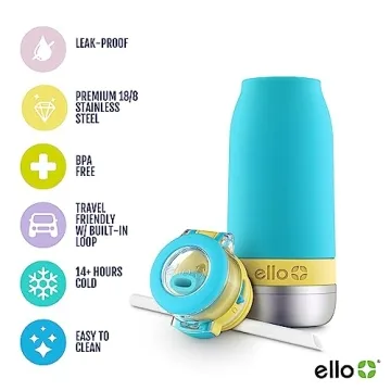 Ello Emma 14oz Insulated Kids Water Bottle - Durable Design