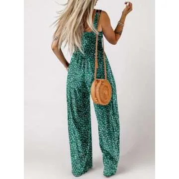 Stylish Dokotoo Women's Green Jumpsuit with Pockets