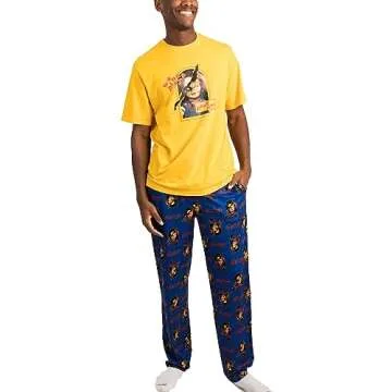 Bioworld Men's Chucky Character Pajama Set - 2-Pack