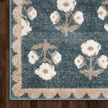 Elegant Floral Area Rug - Jenni Yolo Home Louise