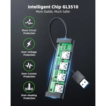 Acer USB Hub 4 Ports USB 3.0 with Type C Power Port