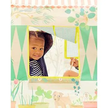 DJECO Play Tent Play House - Easy Assemble Kids Playhouse for Creativity, Imagination & Storytelling - Toddler Toys Play Tent, Bed Tent Furniture, Safe for Indoor Play Room & Outdoor Role Playing