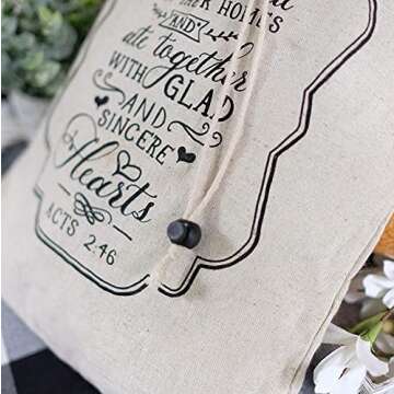 WISEOWELL Linen Bread Bags For Homemade Bread LINEN with Beeswax Wraps - 100% Organic Linen | Eco-Friendly | Bread Bags For Homemade Bread And Produce