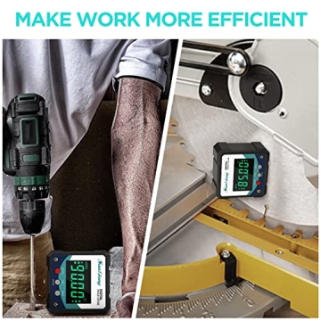 Sanliang Digital Angle Gauge - Accurate Magnetic Level Tool