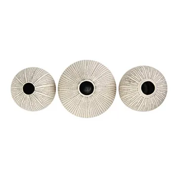 Chic Set of 3 Creative Co-Op Stoneware Vases