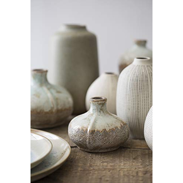 Chic Set of 3 Creative Co-Op Stoneware Vases