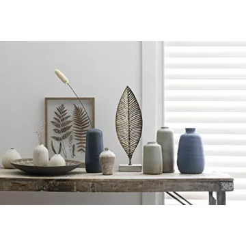 Chic Set of 3 Creative Co-Op Stoneware Vases