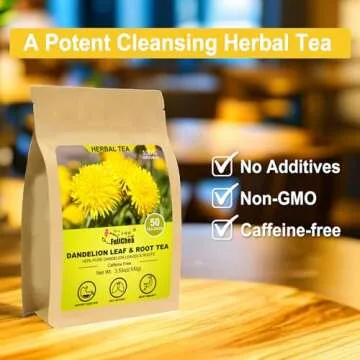 FullChea Dandelion Leaf & Root Tea Bags - 50 Count