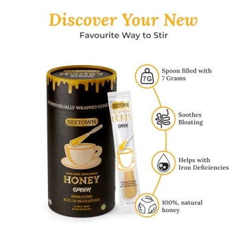 Elephant Park Honey Spoon 20 Pack Raw Natural Sweetener