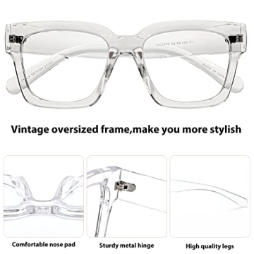OCCI CHIARI Stylish 2.5 Oversized Reading Glasses for Women