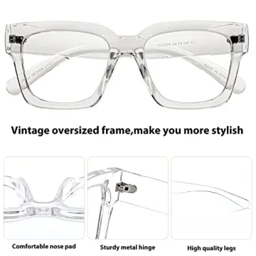 OCCI CHIARI Stylish 2.5 Oversized Reading Glasses for Women