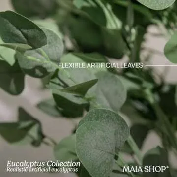 Maia Shop 5ft Artificial Eucalyptus Tree for Home Decor