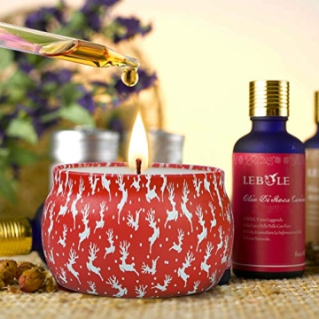 Christmas Scented Candles Gift Set for Women - 4 Pack