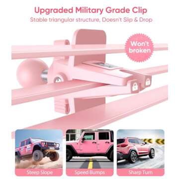 Stylish VICSEED Pink Car Phone Holder for Secure Driving