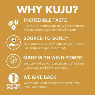 Kuju Coffee Premium Single-Serve Pour Over Coffee