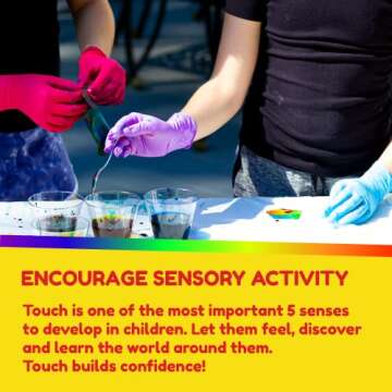 Hygloss Kids Disposable Gloves - Durable Nitrile & Latex-Free