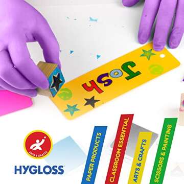 Hygloss Kids Disposable Gloves - Durable Nitrile & Latex-Free