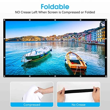 Frocopo 100-inch Double-Sided Portable Projection Screen