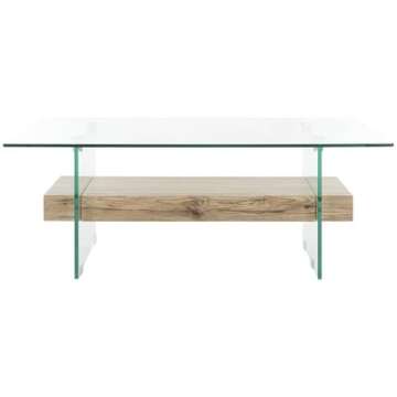 Elegant Safavieh Home Kayley Glass Coffee Table