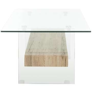 Elegant Safavieh Home Kayley Glass Coffee Table